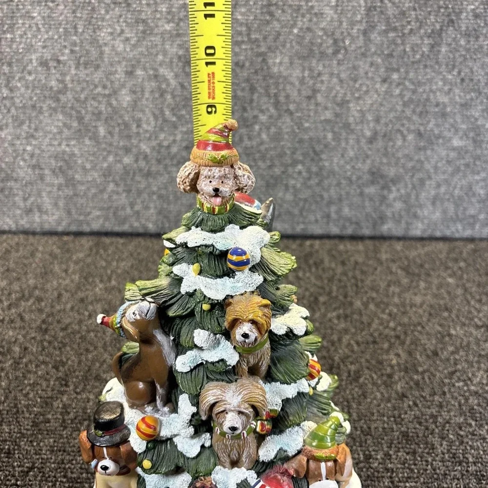 The San Francisco Co~Lighted Dog Christmas Tree~Table Top~Tested Works Great